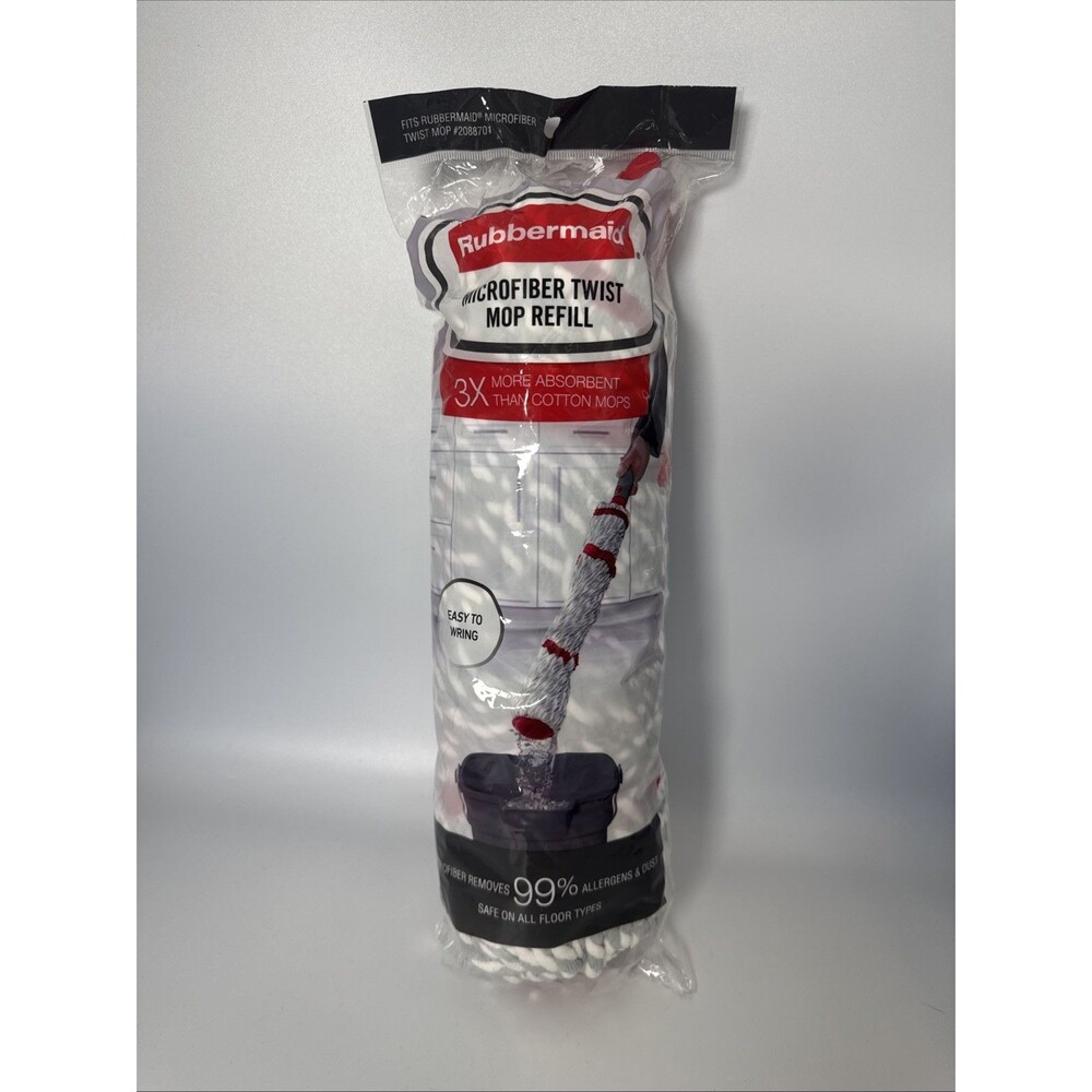Rubbermaid Reveal Microfiber Twist Mop Refill‎ #2088705 Fits Mop #2088701 New